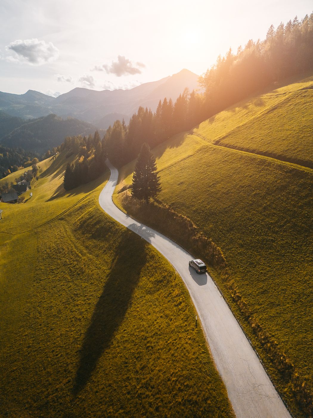 Zgornja Sorica Road 909 (Drone), Slovenia