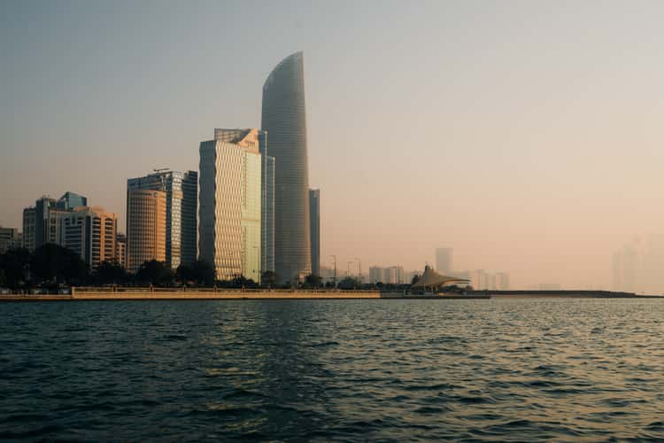 Abu Dhabi Skyline from the water