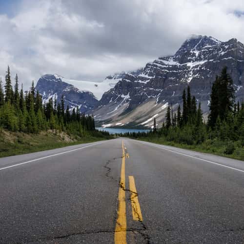 Approach to Bow Lake