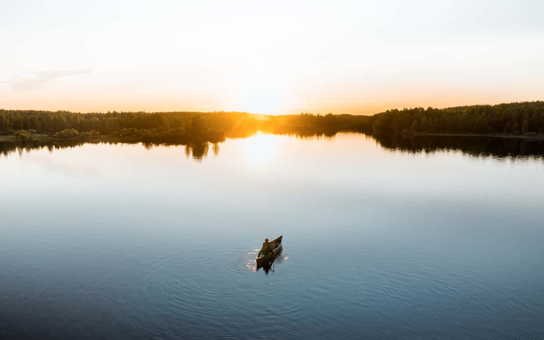 Get the exact geo-position for this spot: Canoeing in Jyrhämäjärvi, Rovaniemi
