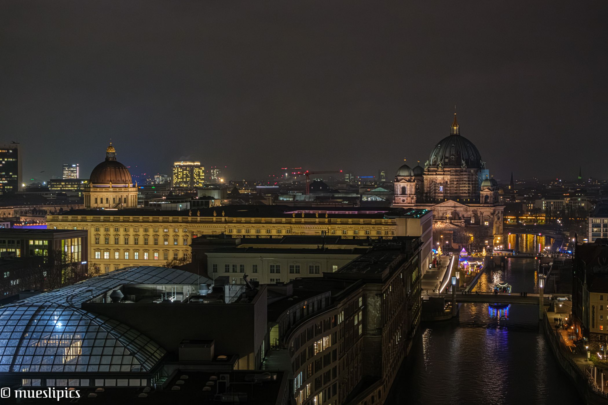 Berlin Skyline from Fischerinsel Skyscraper, Germany