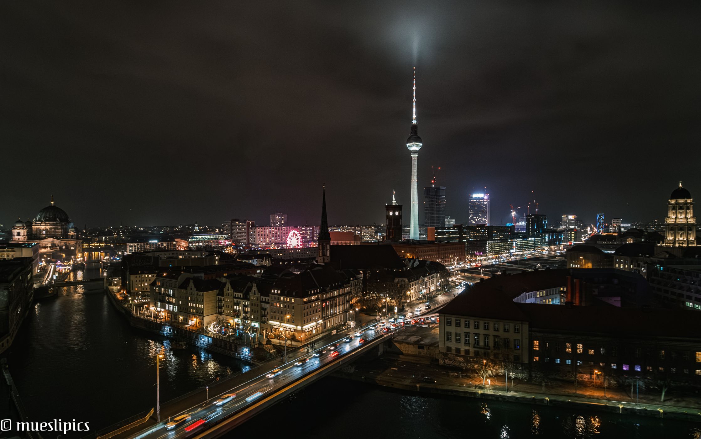 Berlin Skyline from Fischerinsel Skyscraper, Germany