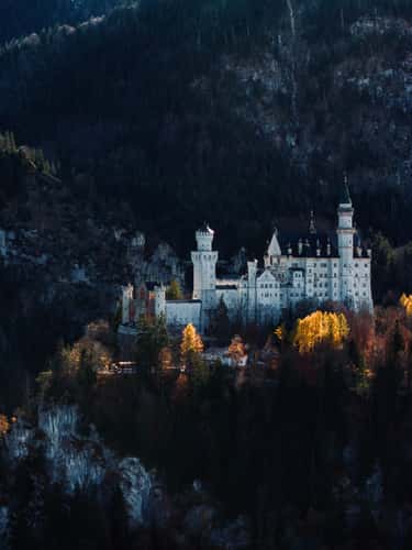 Neuschwanstein Castle Drone View
