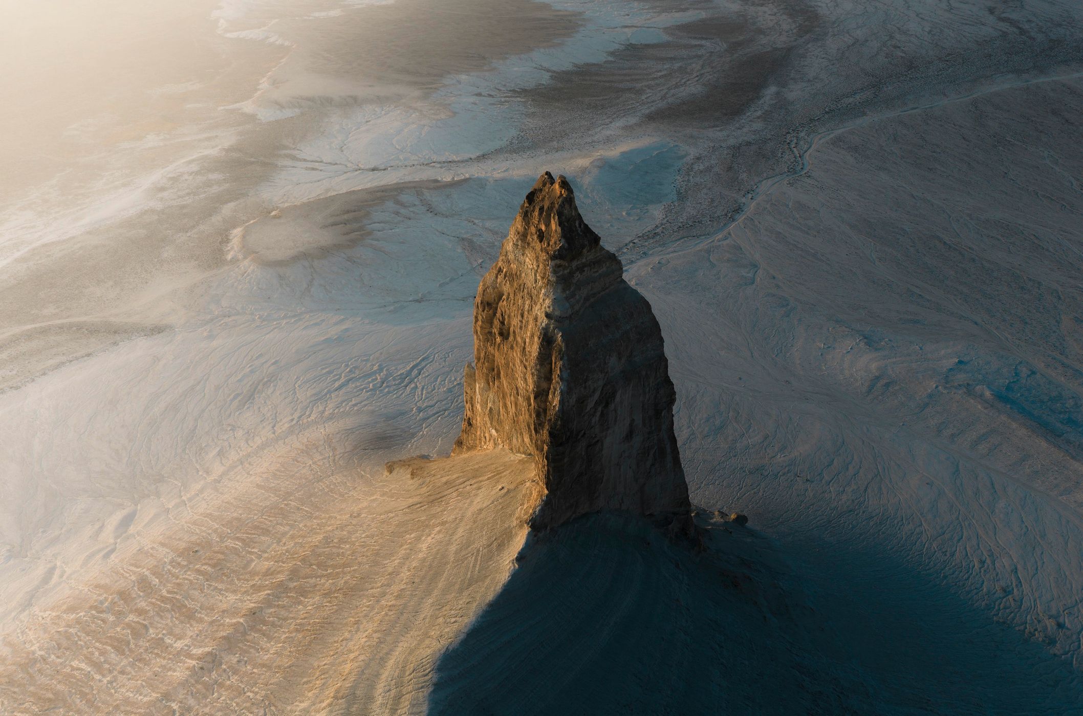 Bozhira Smaller Fang Drone View, Kazakhstan