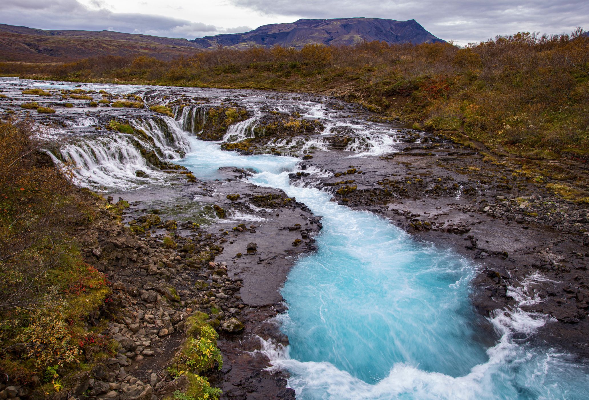Bruarfoss Waterfall, Iceland