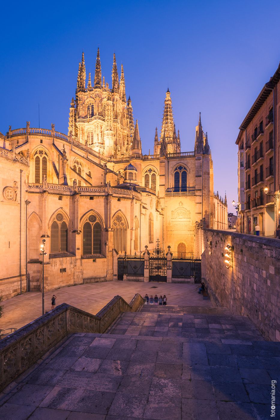 Burgos Cathedral from behind, Spain