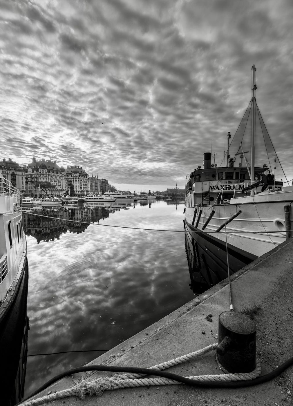 Buy the boats at Nybroviken, Sweden