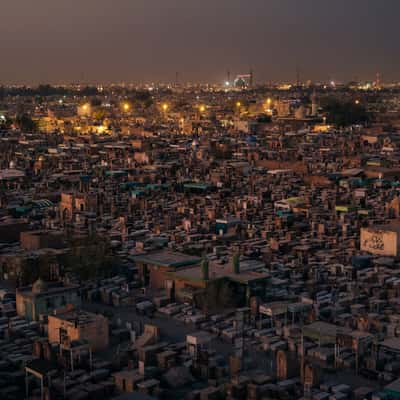 Cemetery in Nadschaf, Iraq
