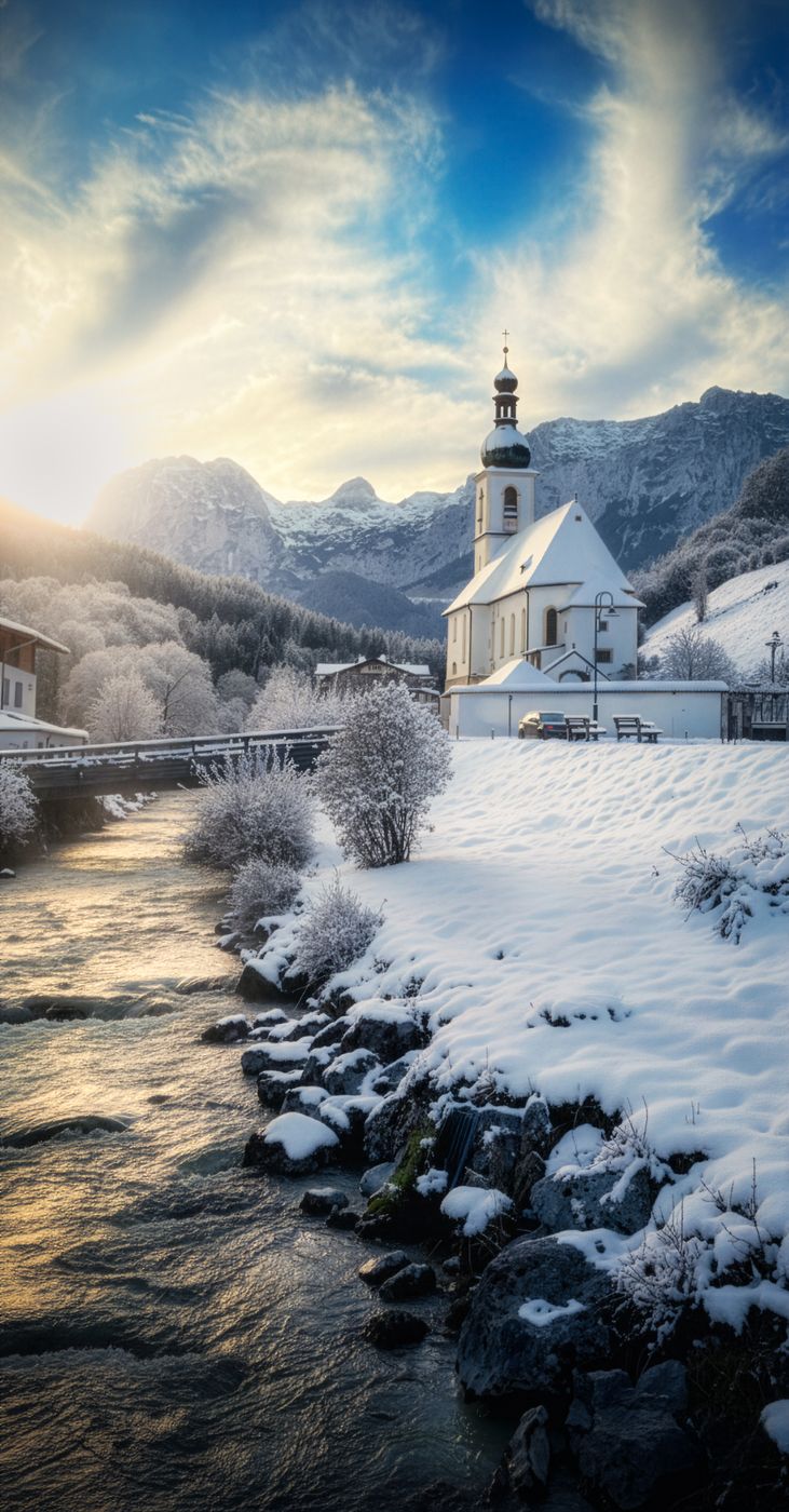 Church St. Sebastian, Ramsau, Berchtesgaden, Germany