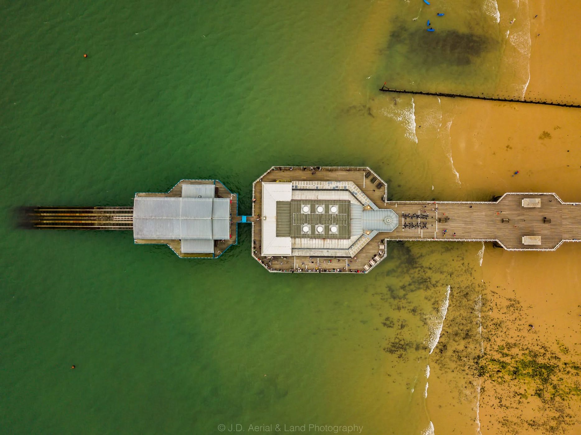 Cromer Pier by air., United Kingdom