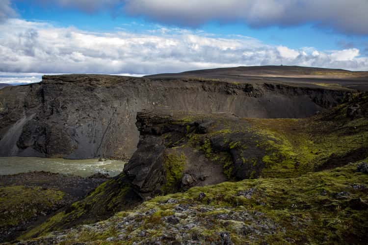 En route to Sigoldugljufur Canyon