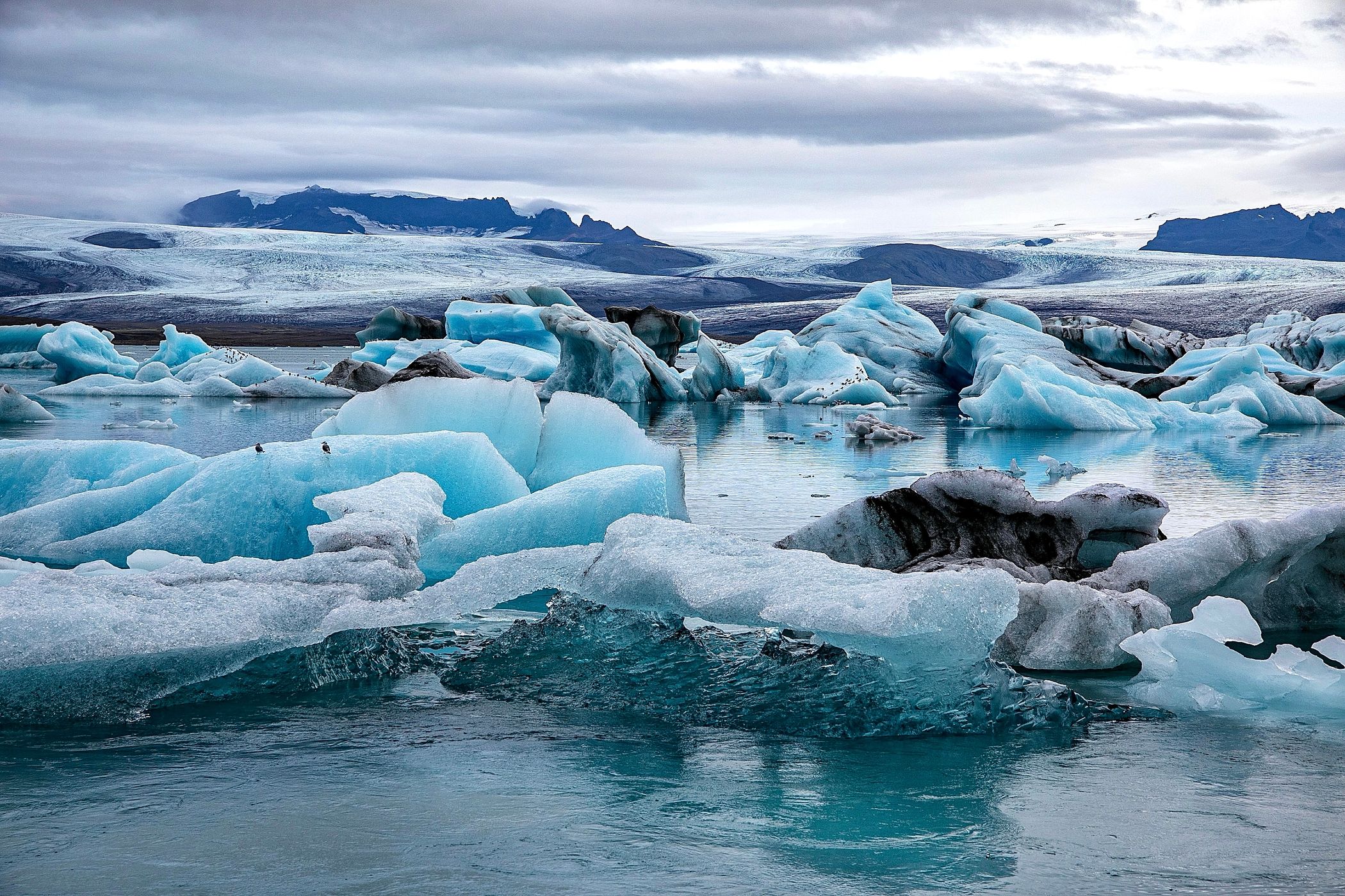 Glacial Lagoon at Jökulsárlón, Iceland