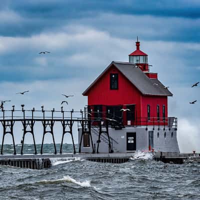 Grand Haven South Pierhead Outer Lighthouse, USA