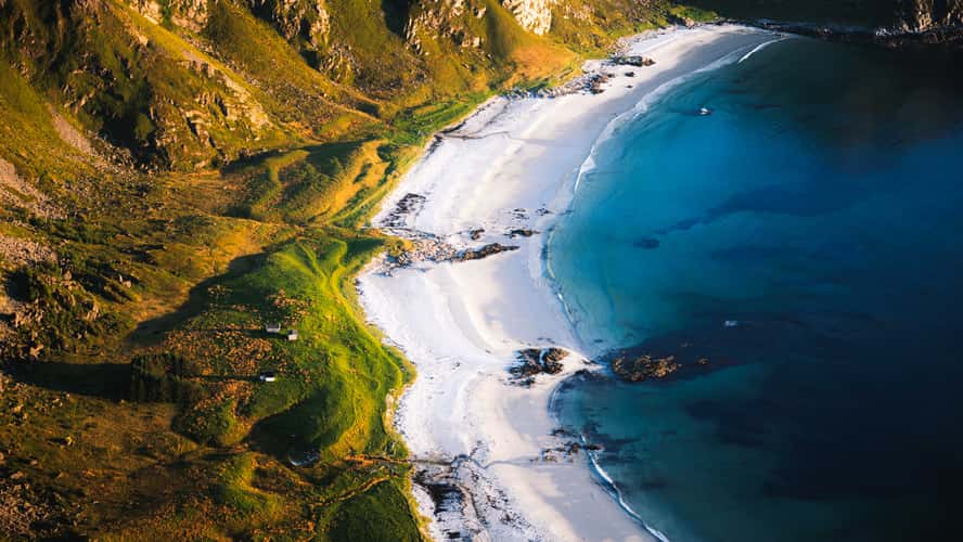 Høyvika Beach View from Måtind Hike