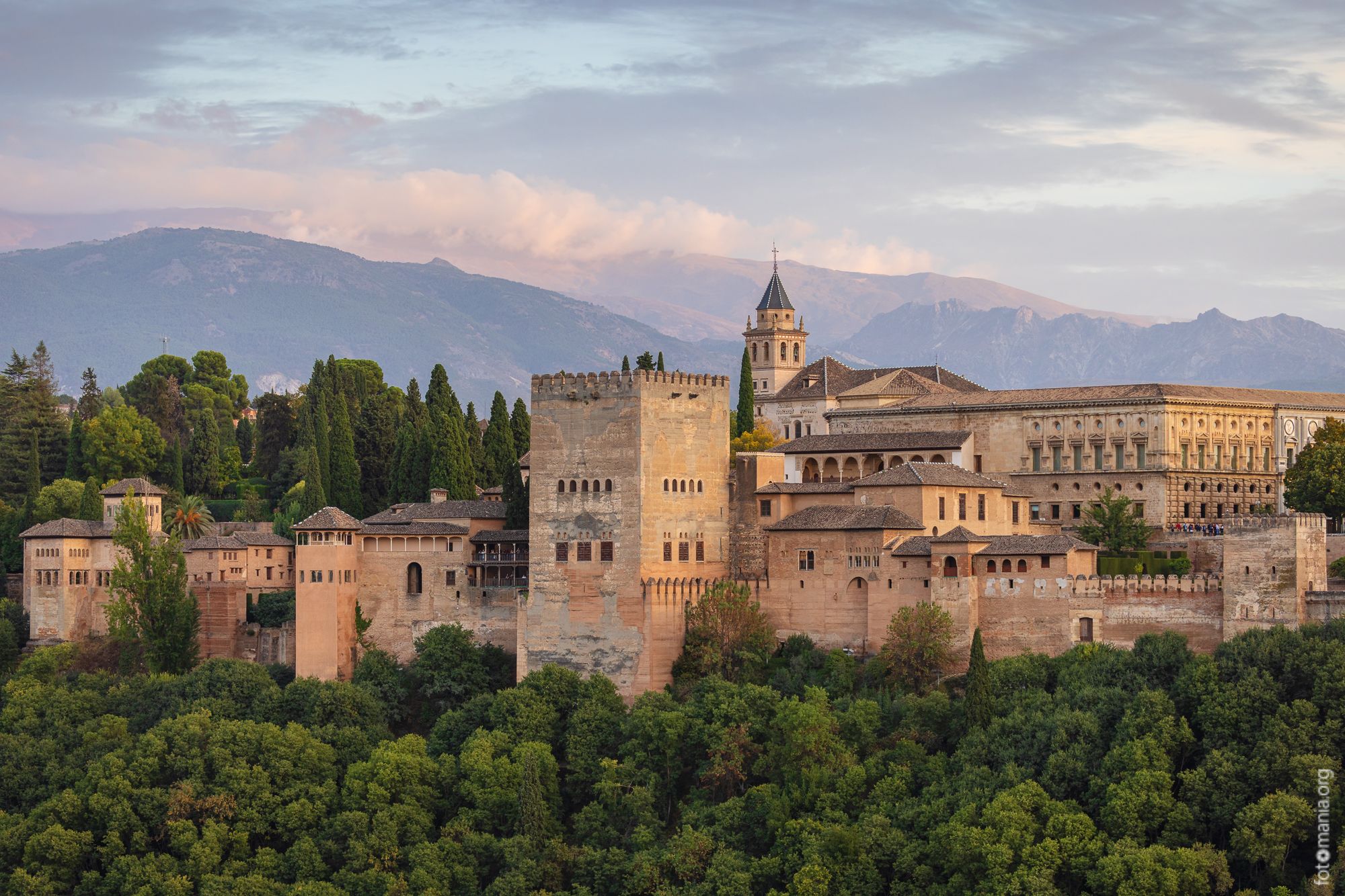 Illuminated Alhambra, Spain