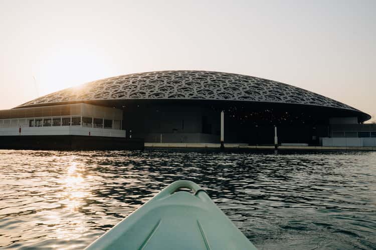 Kayaking at Louvre Abu Dhabi