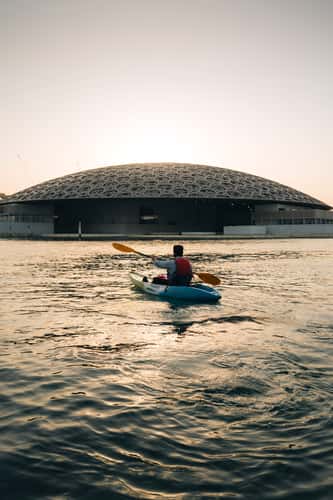 Kayaking at Louvre Abu Dhabi
