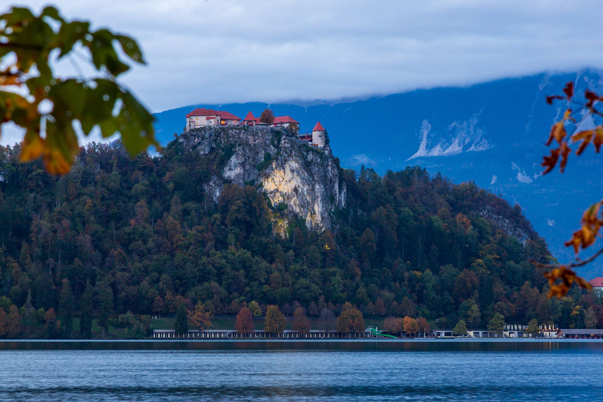 Lake Bled: boats and castle, Slovenia