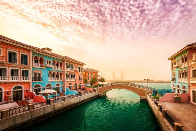 'Little Venice' - Qanat Quartier in Qatar