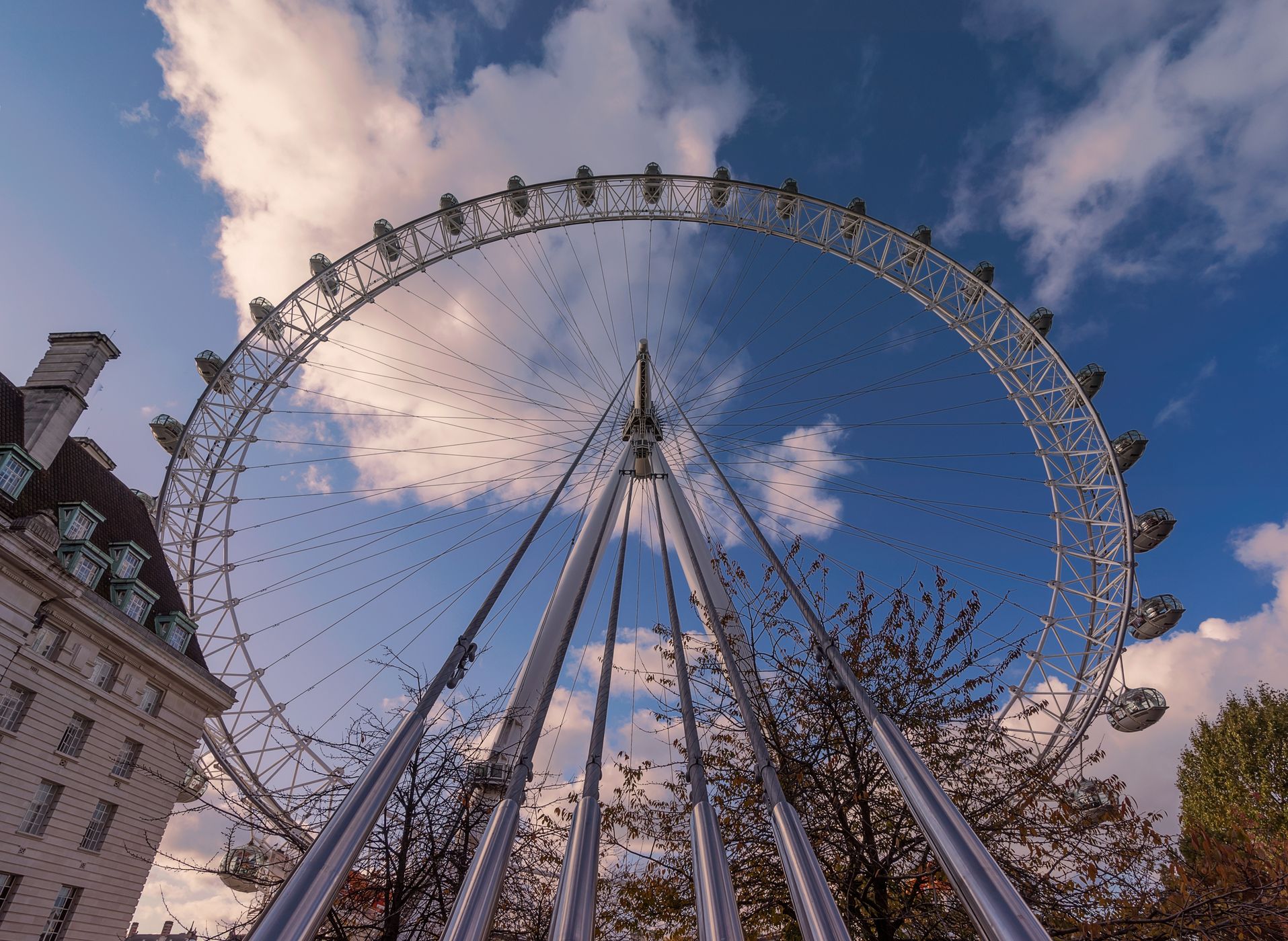 London eye from different viewpoint, United Kingdom