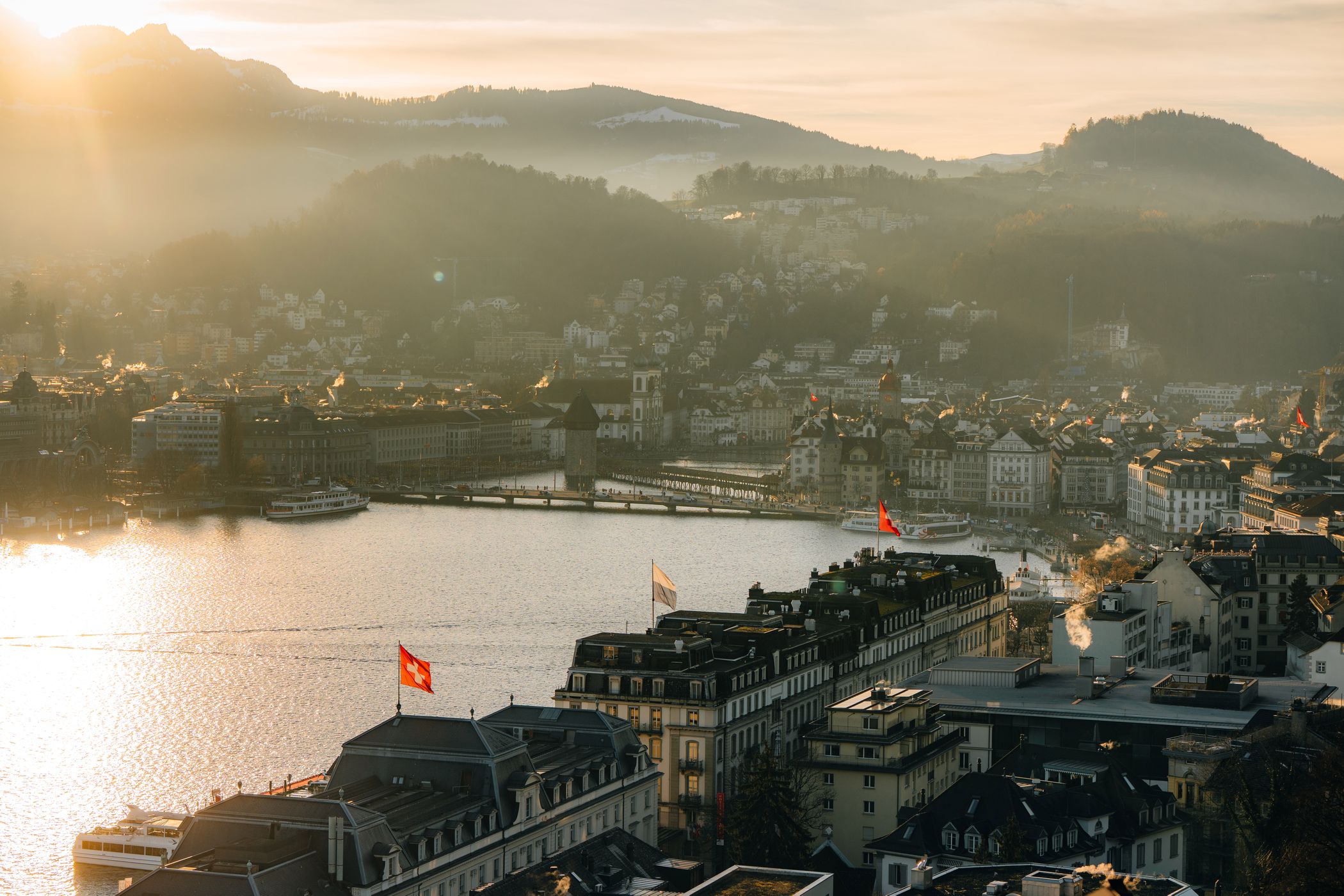 Lucerne from above, Switzerland
