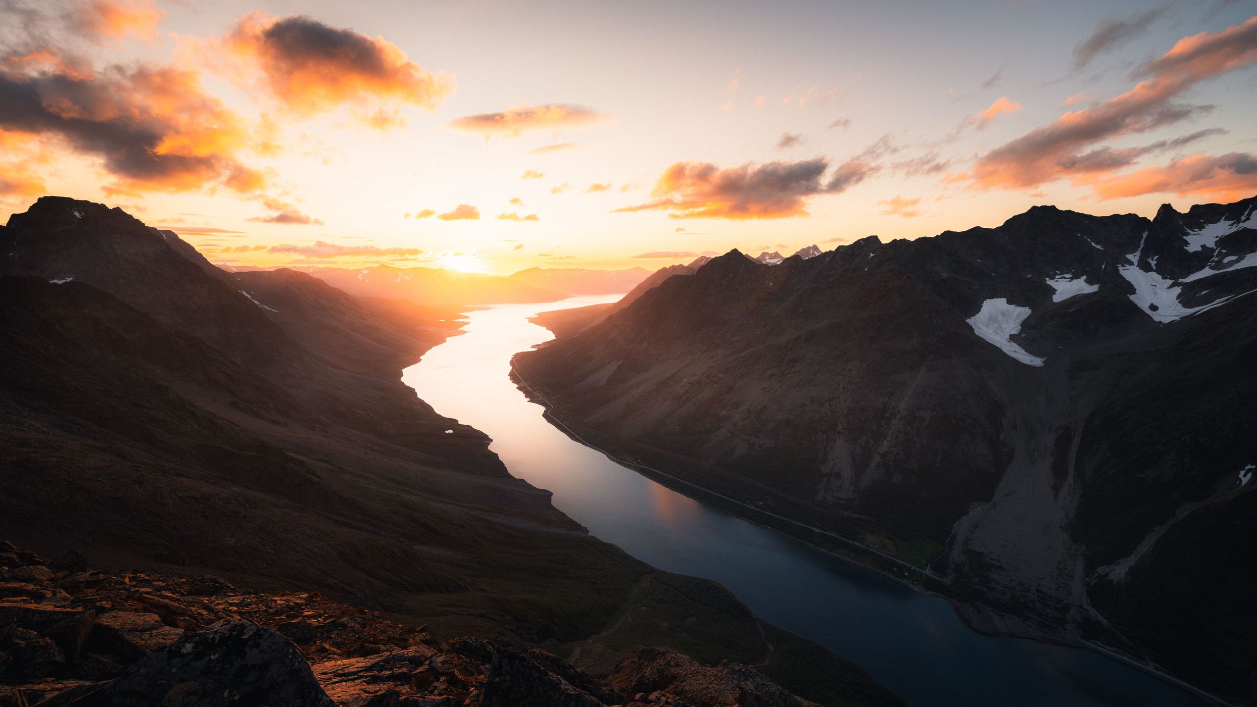 Lyngseidet from Rørnestinden, Norway