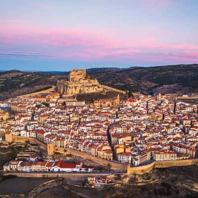 Morella town (drone), Spain