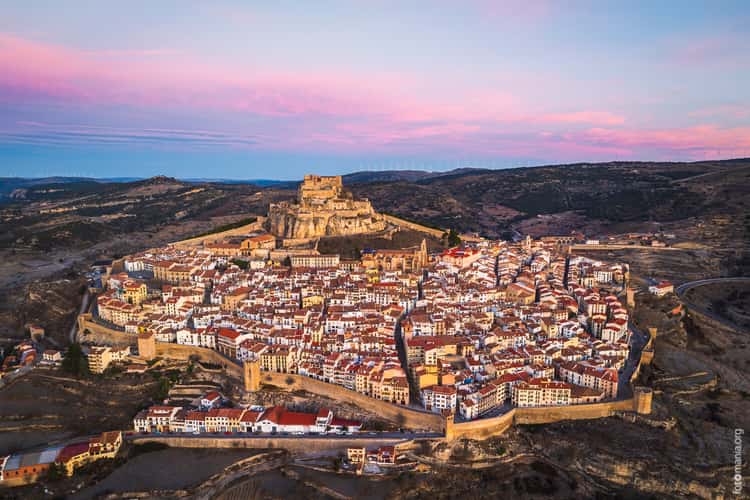 Morella town (drone)