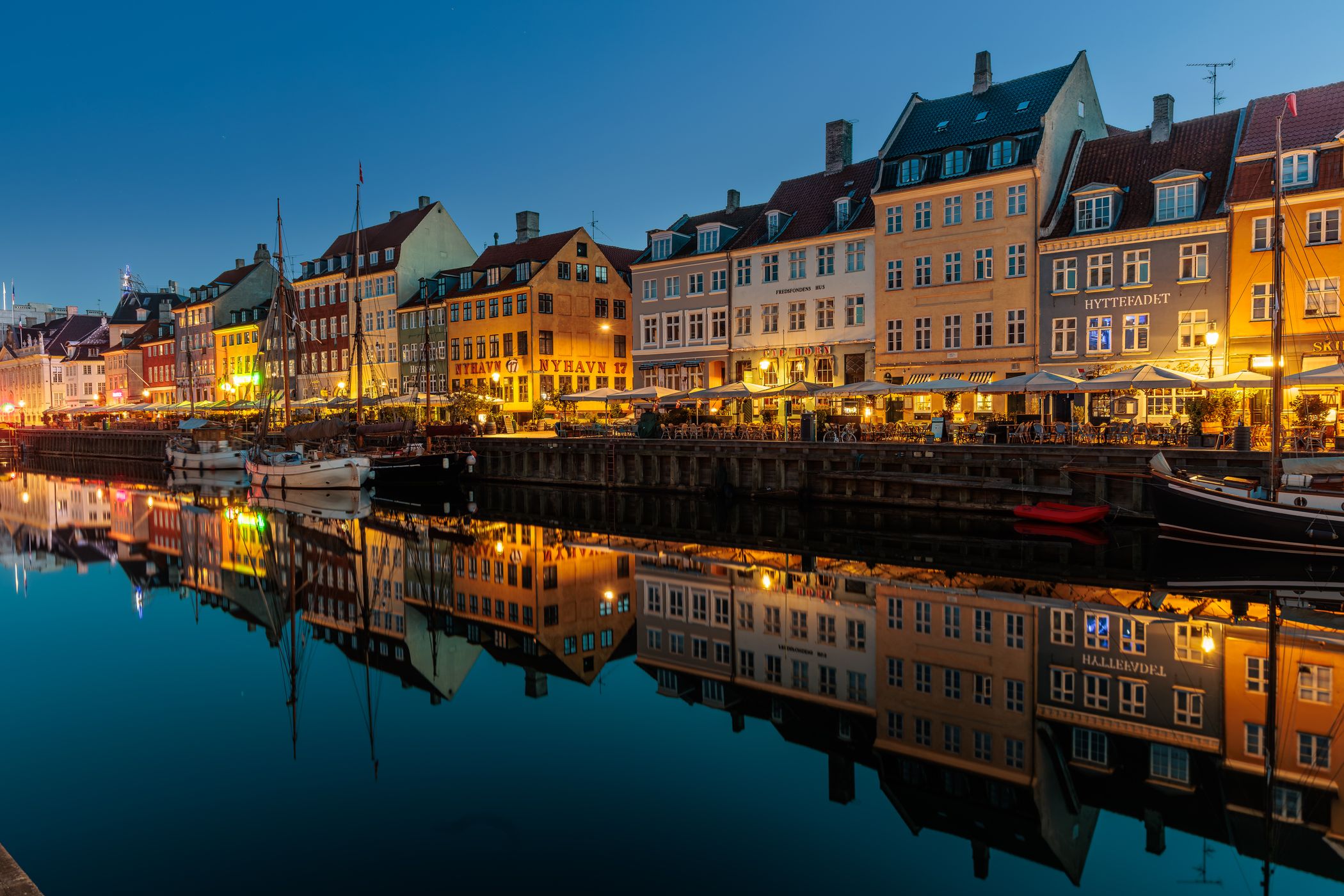 Nyhavn in Copenhagen, Denmark
