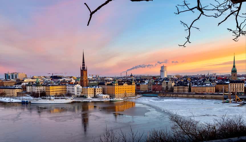 Old town from Mariaberget, Stockholm