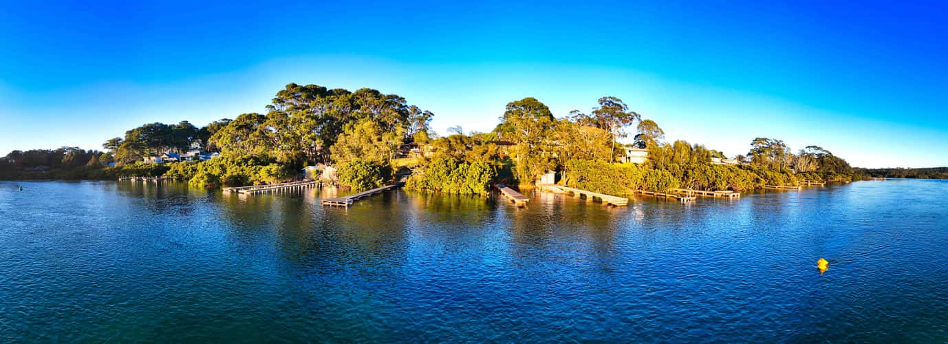 Pano of the Jetties, Mossy Point, South Coast, NSW