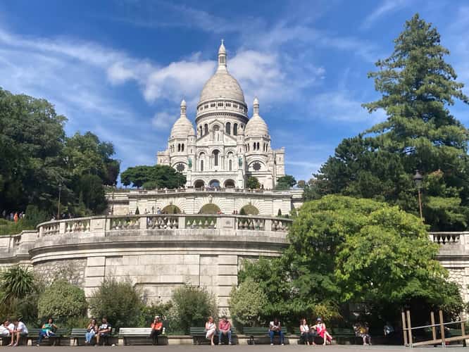 Sacré-Cœur from the front, Paris