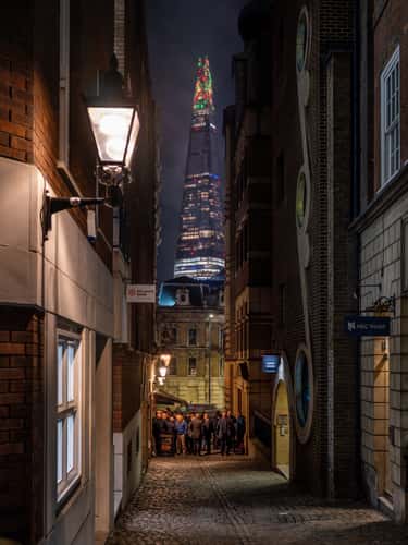 The Shard and 20 Fenchurch Street from Lovat lane