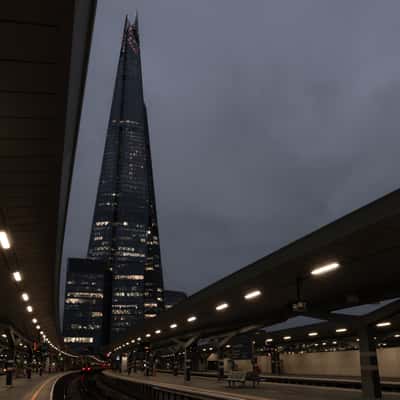 The Shard from London Bridge Station, United Kingdom