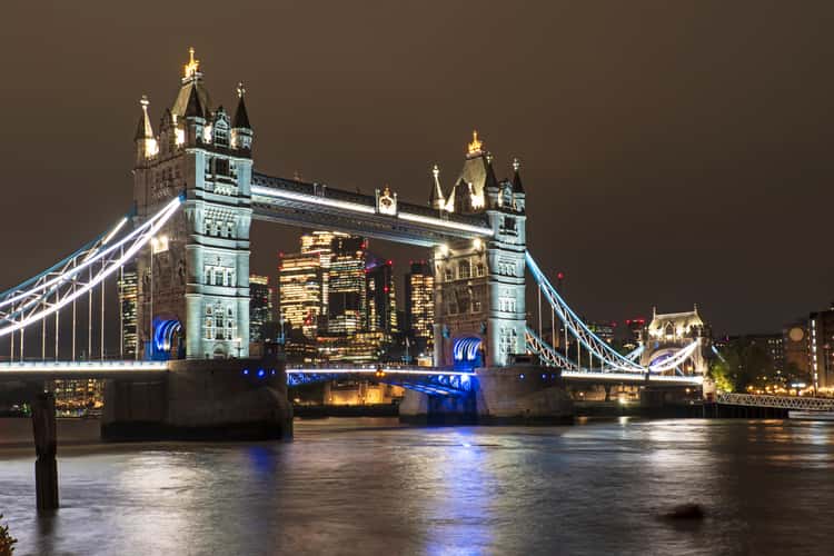 Tower Bridge and The Gherkin, London