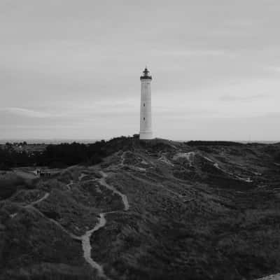 View at Lyngvig Fyr near Hvide Sande, Denmark