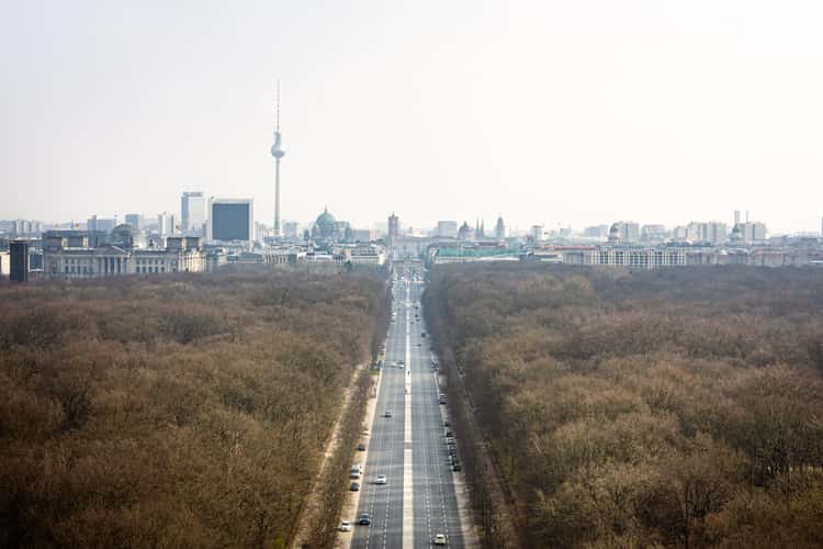 View from the Siegessäule, Berlin