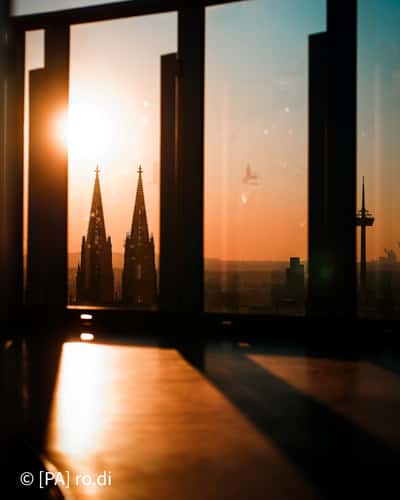 View from Triangle Tower in Cologne