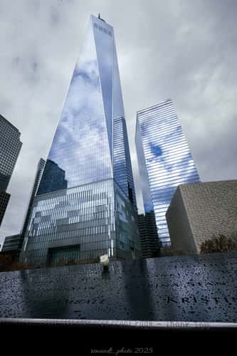 WTC view from 9/11 Memorial Pools
