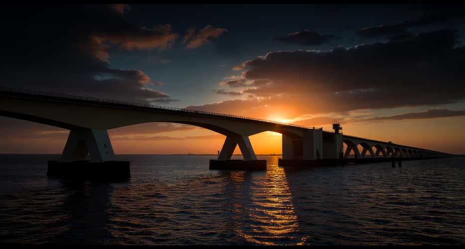 Zeeland Bridge Oosterschelde