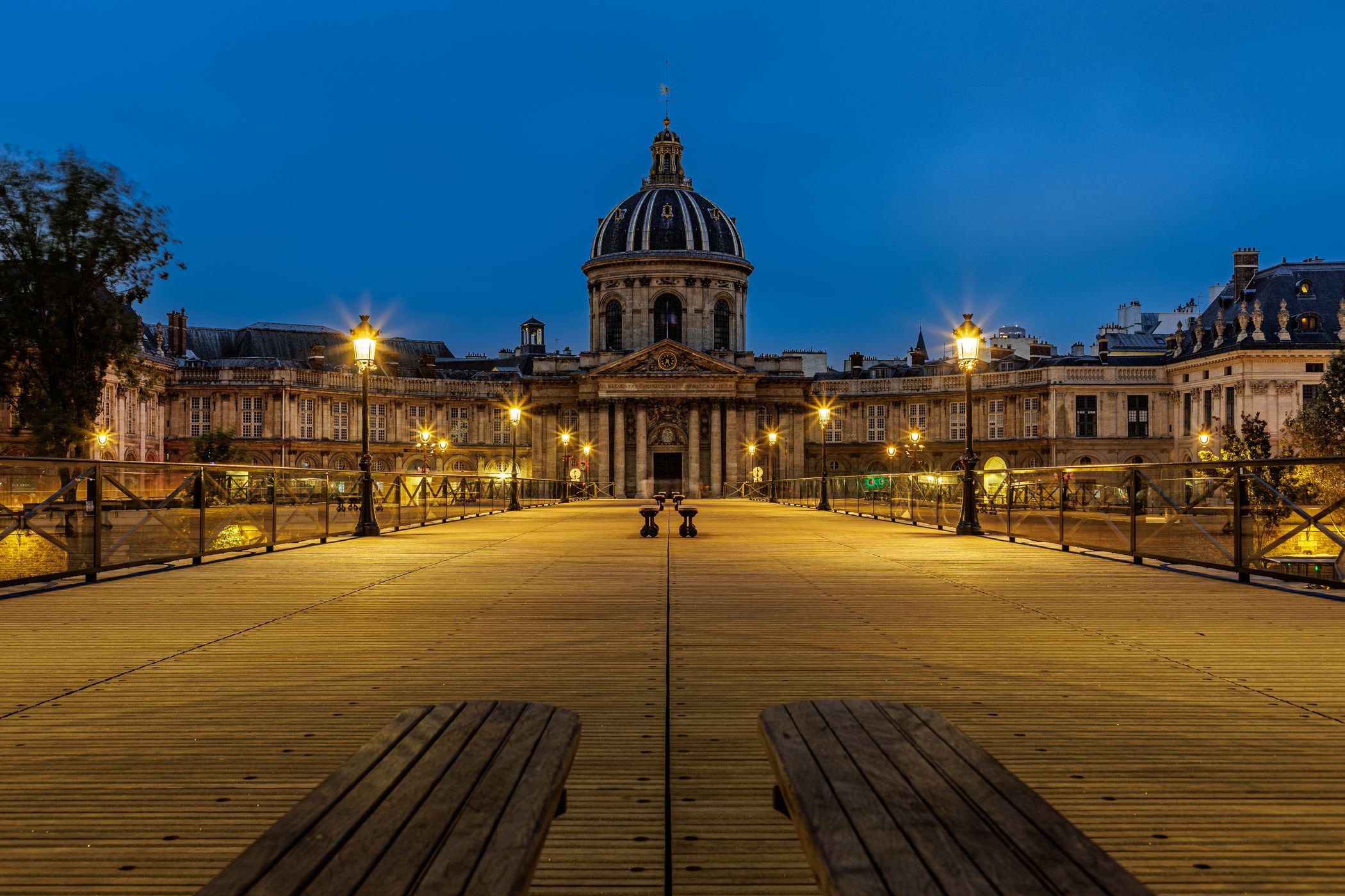 Académie Française from the Pont des Arts, France