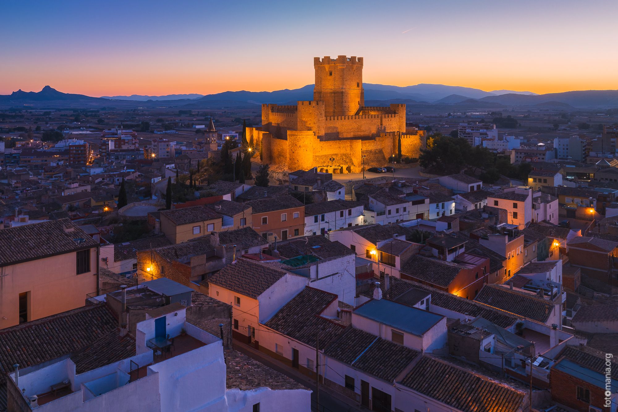 Atalaya Castle, Villena (drone), Spain