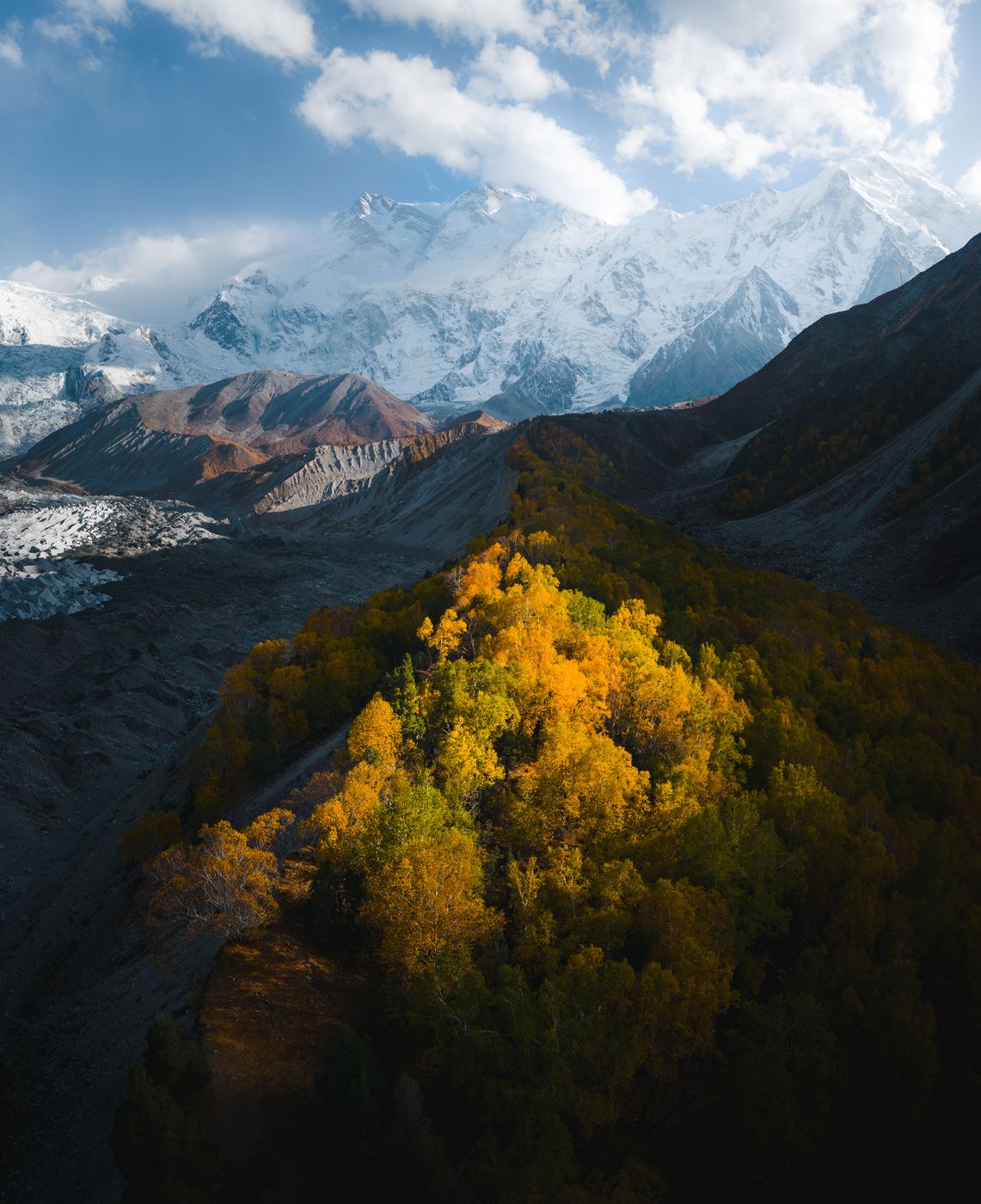 Autumn Colours at the Bottom of Nanga Parbat, China
