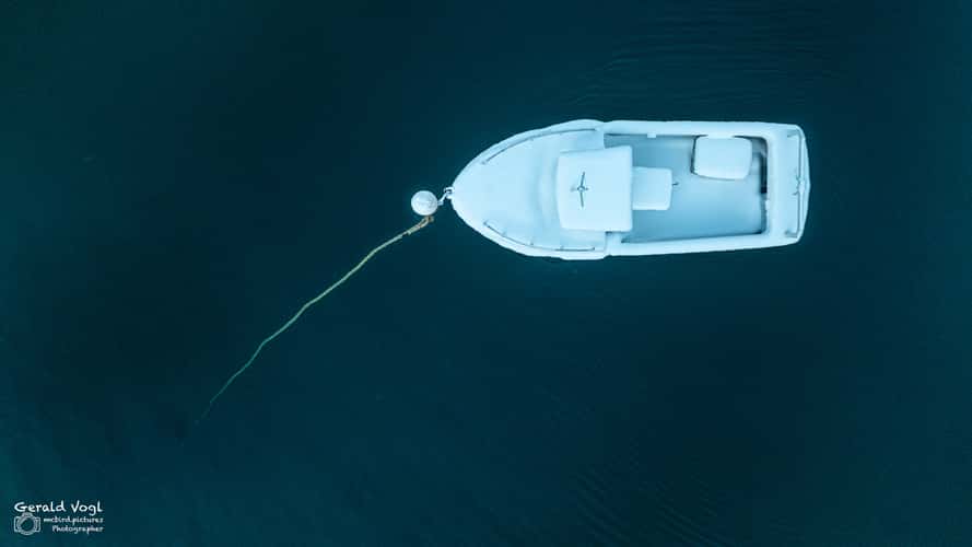 Boot im Fjord bei Rana