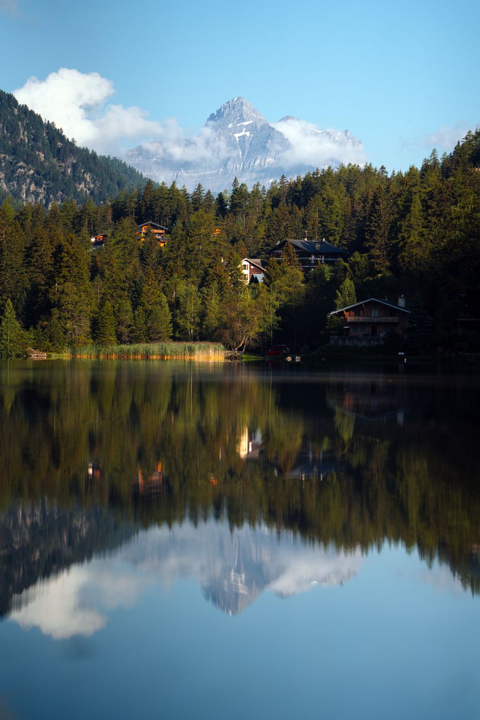 Champex Lac Reflection, Switzerland
