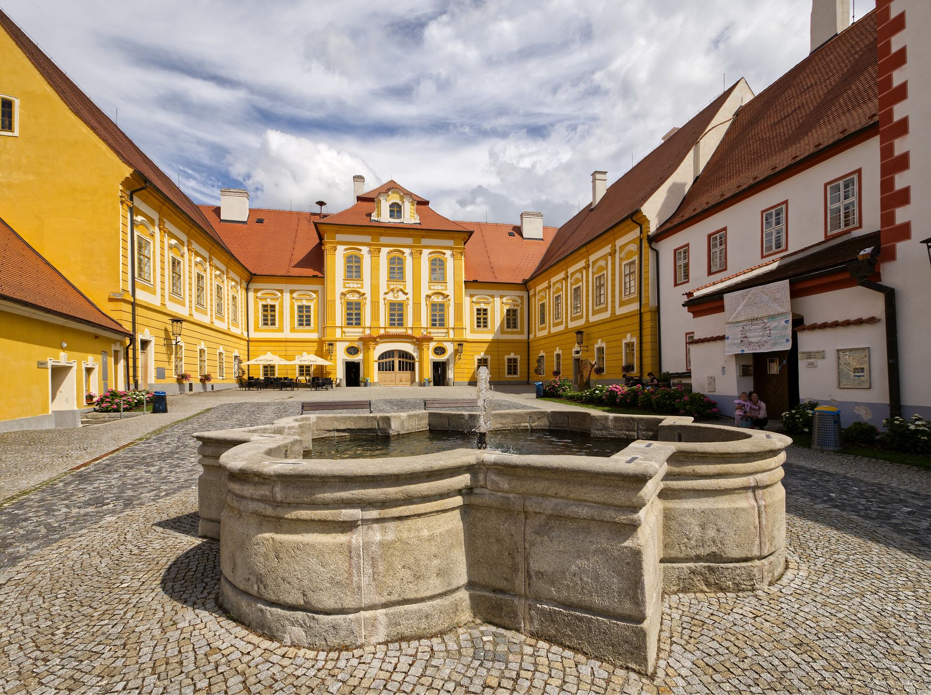 Chateau and monastery Borovany, Czech Republic