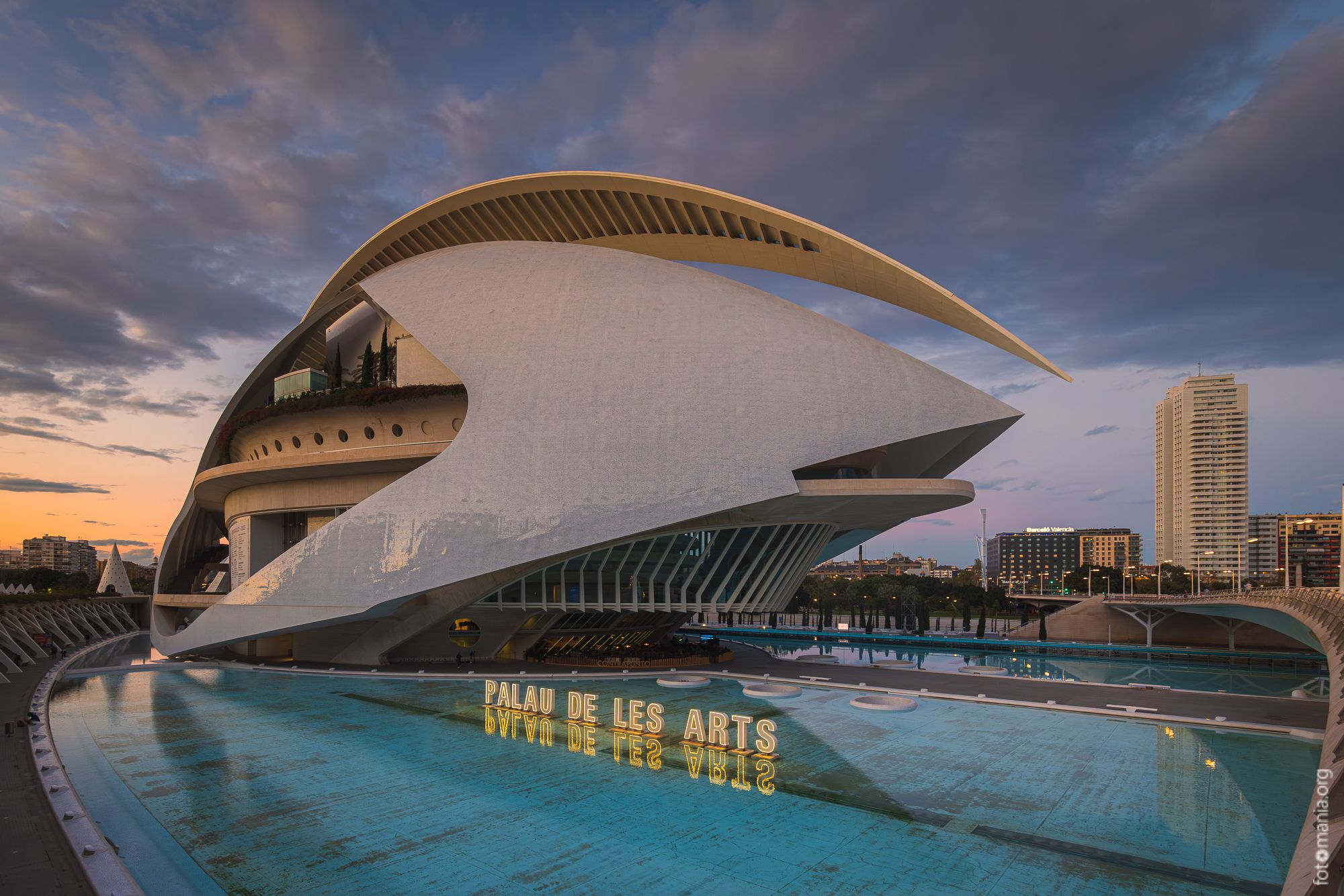 Palace of Arts, front view, Valencia, Spain