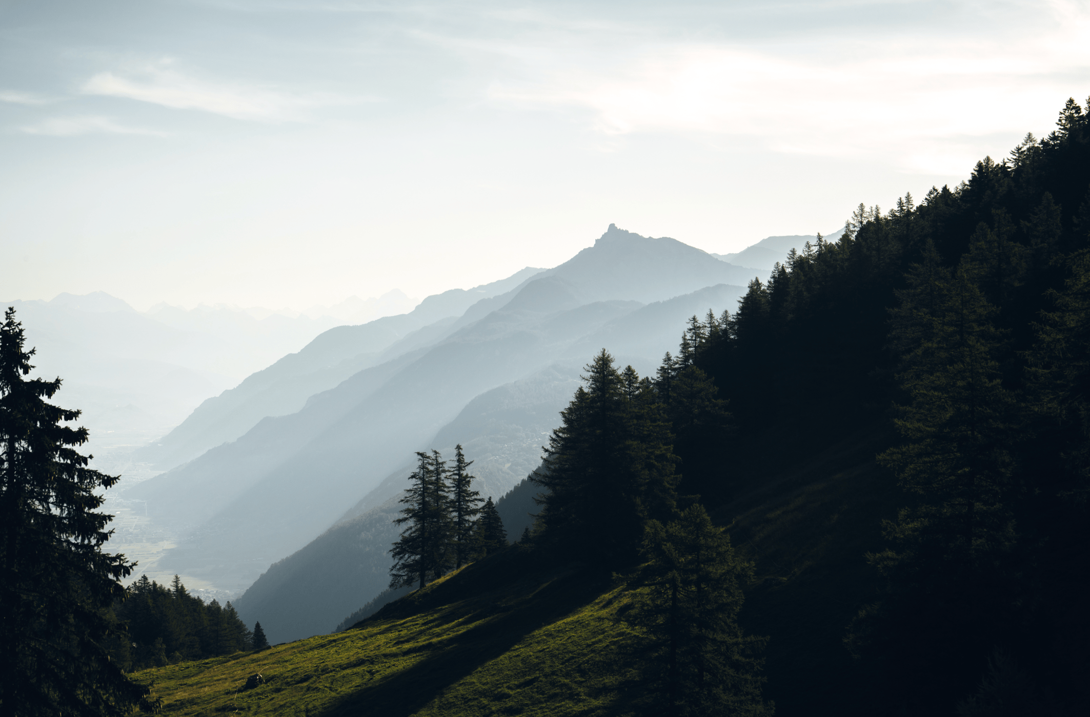 Col de la Forclaz in Rays, Switzerland