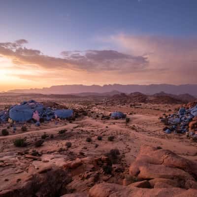 Colored rocks, Morocco