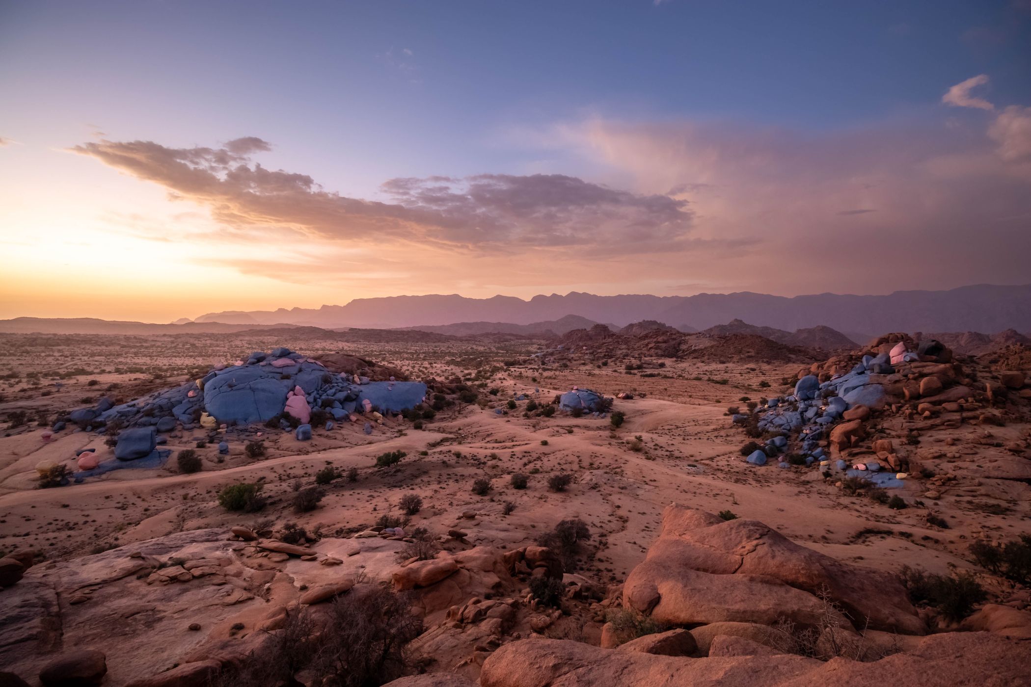Colored rocks, Morocco